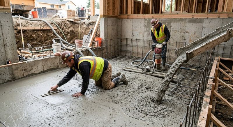 Basement Concrete Installation in Hesperia, CA