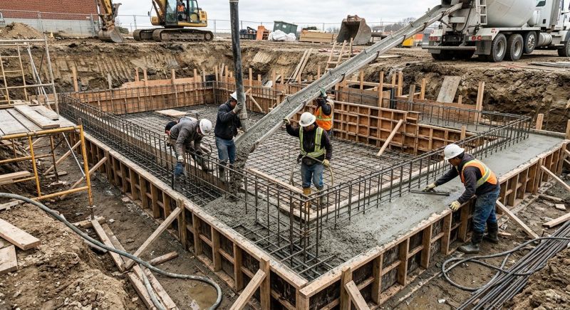Basement Concrete Installation in Hesperia, CA