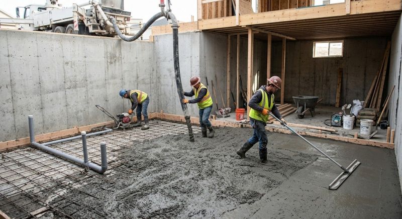 Basement Concrete Installation in Ontario, CA