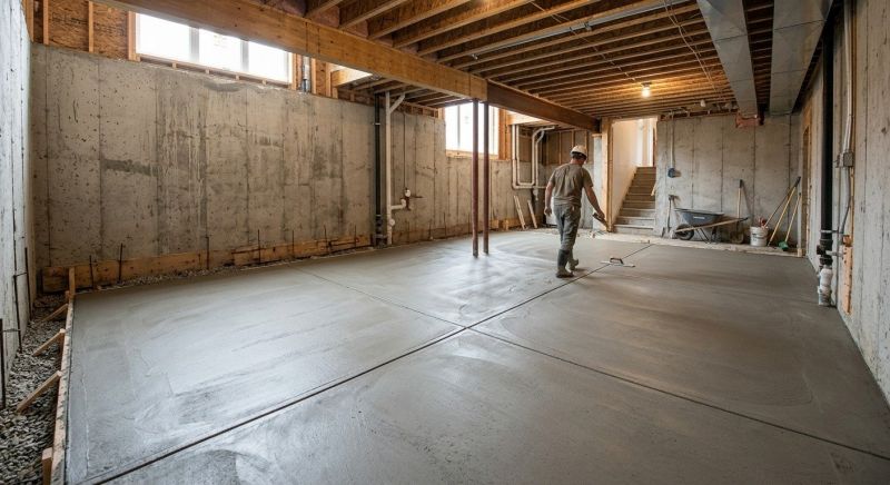 Basement Concrete Installation in Ontario, CA