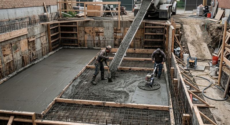 Basement Concrete Installation in Rialto, CA