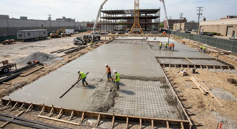 Commercial Slab Construction in Highland, CA