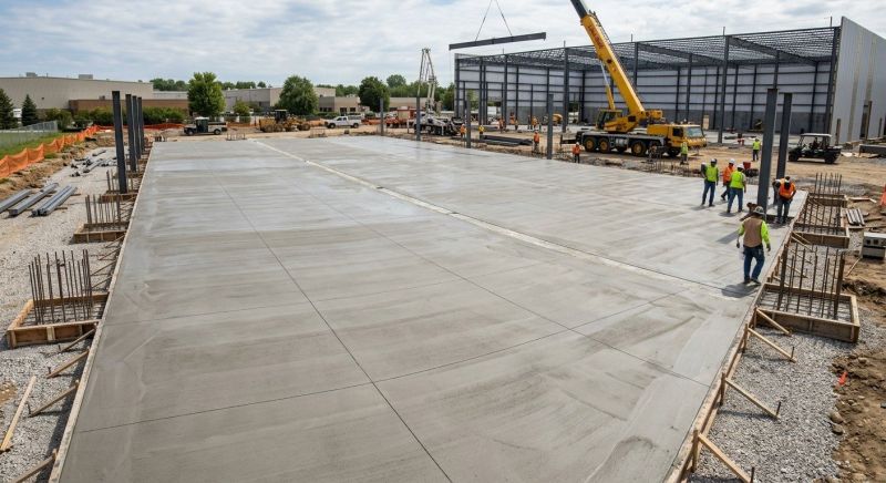 Commercial Slab Construction in Rialto, CA