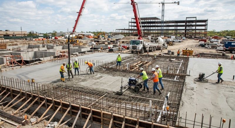 Commercial Slab Installation in Bloomington, CA