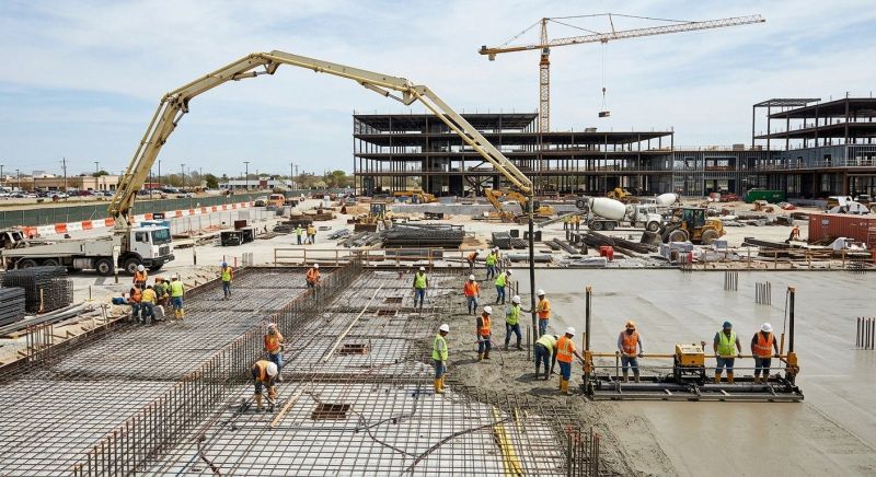 Commercial Slab Installation in Mira Loma, CA