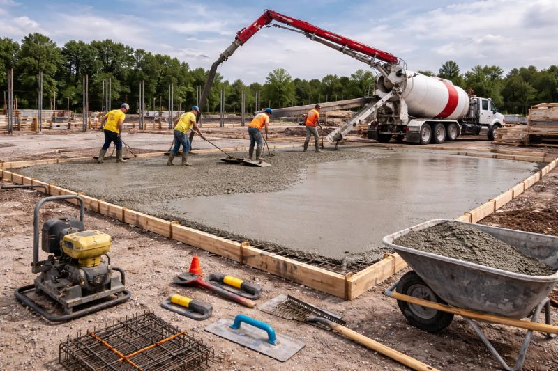Commercial Slab Installation in Riverside County, CA