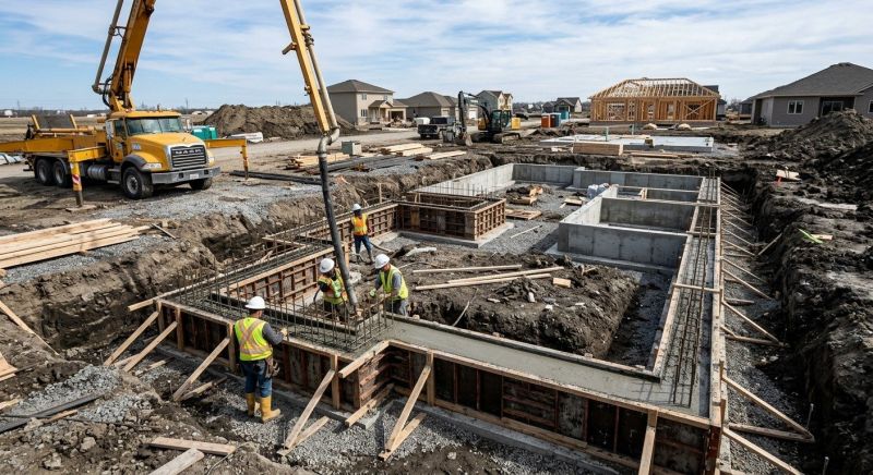 Concrete Foundation Installation in Hesperia, CA