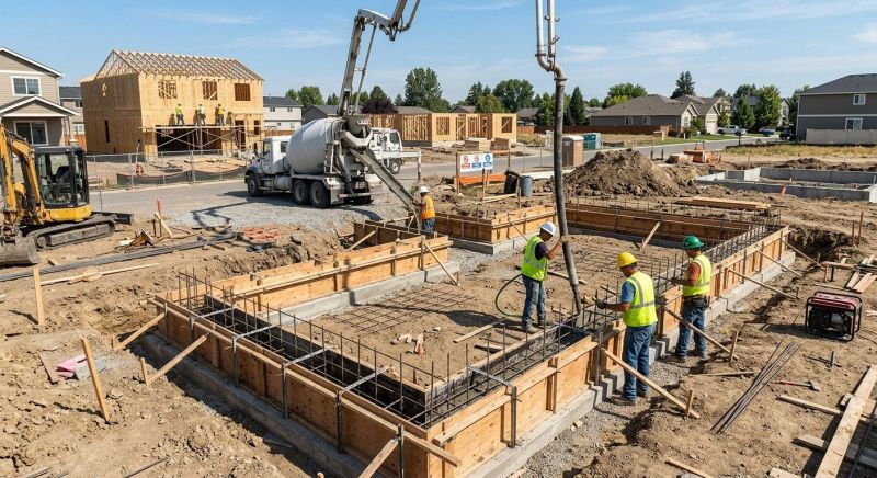 Foundation Construction in Running Springs, CA