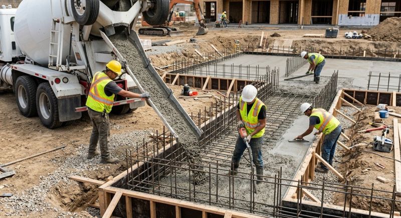 Foundation Wall Pouring in Big Bear Lake, CA