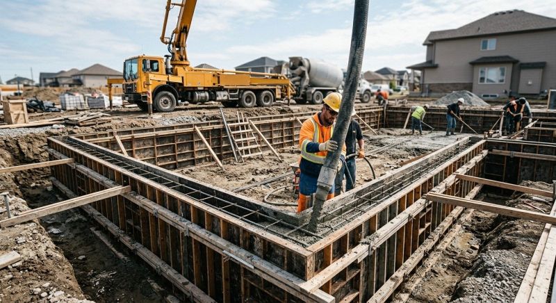 Foundation Wall Pouring in Hesperia, CA