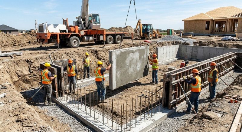 Foundation Wall Pouring in Running Springs, CA
