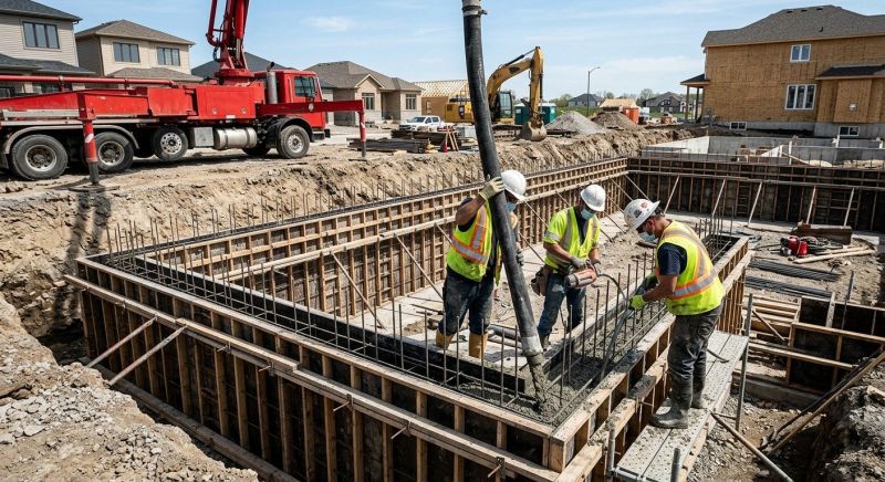 Foundation Wall Pouring in San Bernardino County, CA